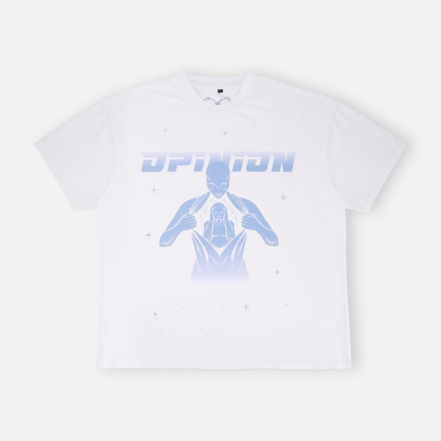 You Vs. You white heavyweight t-shirt by Opinion